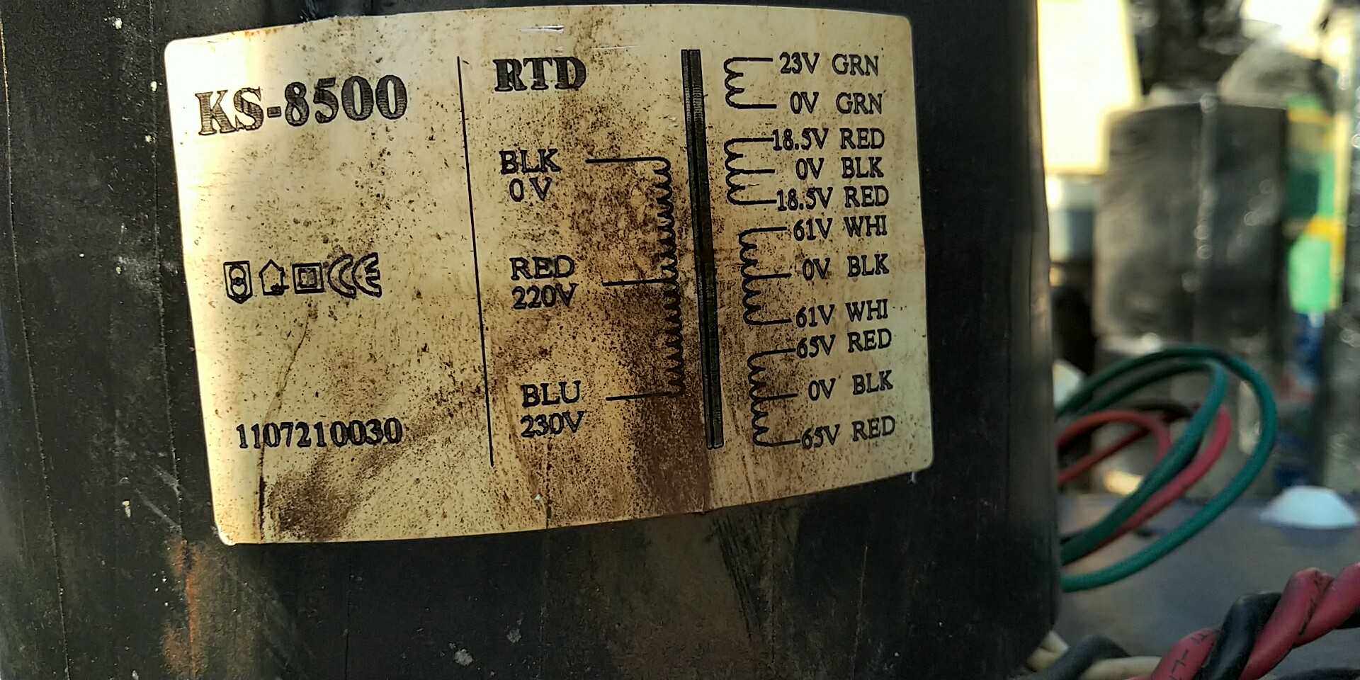 Professional Stage Power Amplifier Dismantling Machine Bull 850w Digong Ring Transformers 25 Jin 