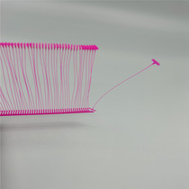 Rose Red Microneedle Clothing Pendant Wire Rope Clothes Hangtag Glue Needle Colored Plastic Flat Wire Marking Gun Needle