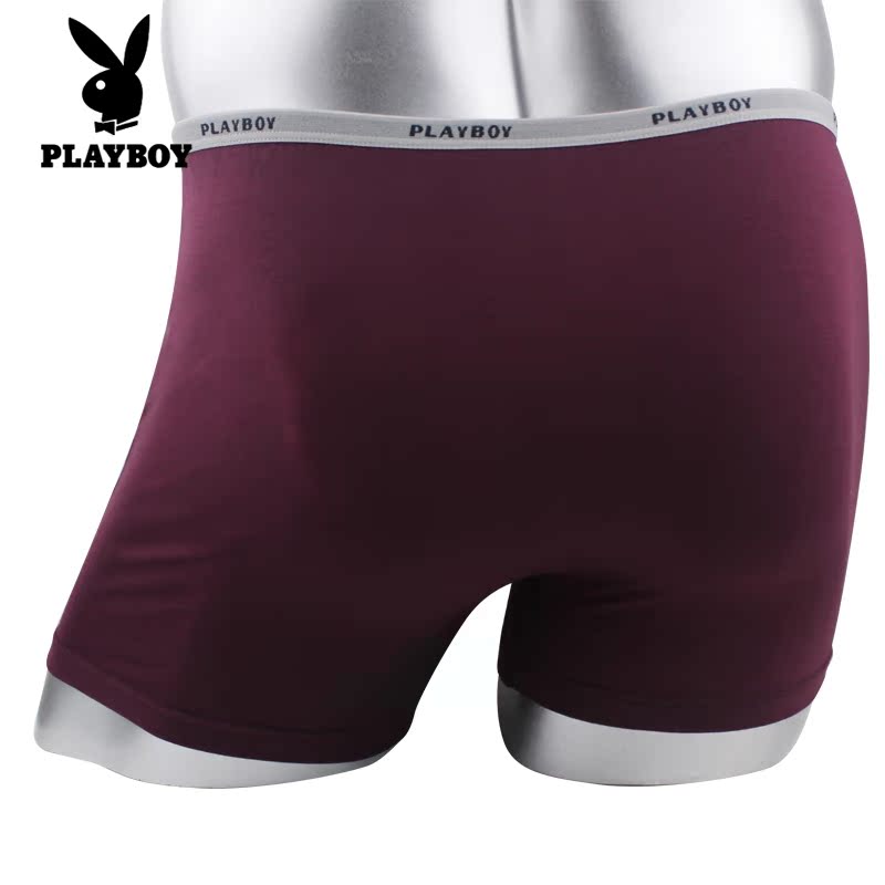 Playboy mens quần lót mens quần phẳng góc Mordale thu hẹp mỏng gọng lớn mã đồng bằng bốn-góc quần short mens quần