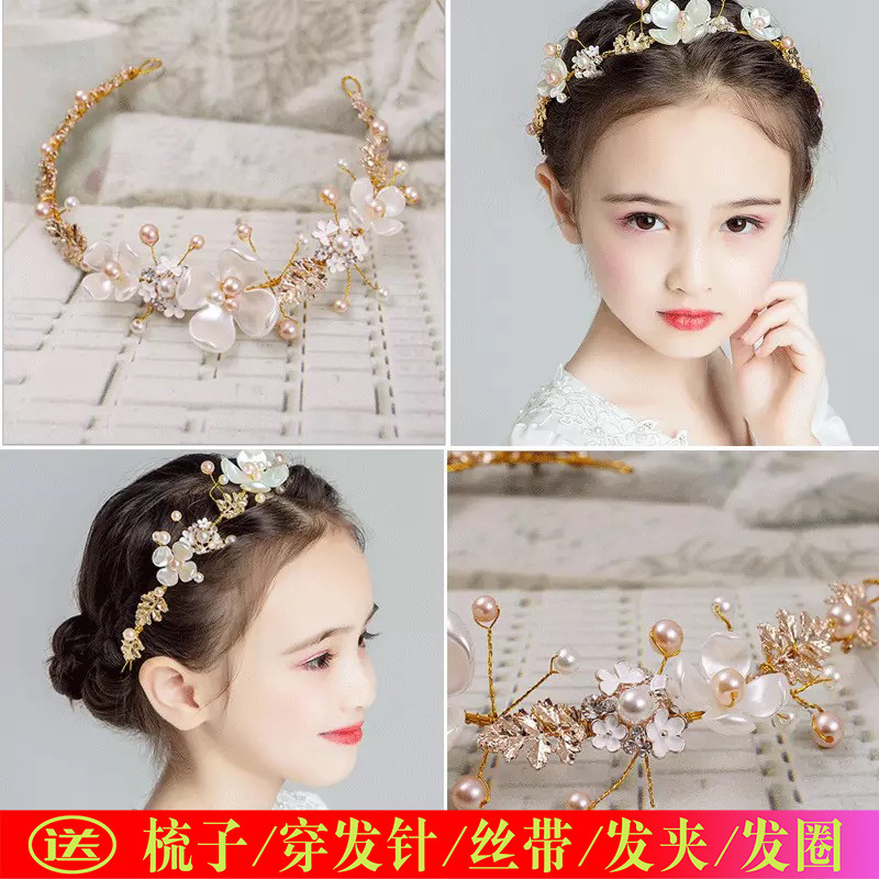 Girl performance hair decoration Japan-ROK sweet and cute delicate hair with birthday present Princess accessories Accessories Alloy Girl headwear