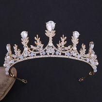 Children Crown Headdress Princess Girls jewelry Crystal Hair Band Golden Frozen Aisha Girl Birthday hair Ornament