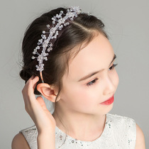 Children's hair accessories bride's wedding hair band new flower girl wreath bridesmaid dress jewelry girl hair accessories princess wreath
