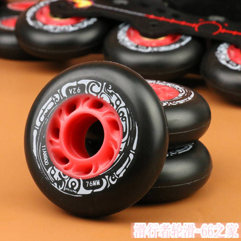 Tianbo brake wheel addiction brake wheel roller skates wear-resistant flat flower brush street brake wheel 92A