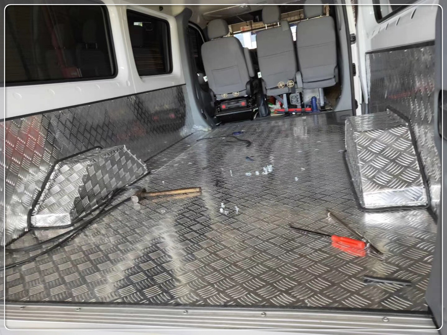 Foton Tuyano modified accessories stainless steel floor mat automotive aluminum interior pull cargo compartment aluminum alloy guard plate