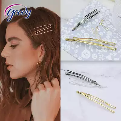 Goody Gany hairclip double track clip hair jewelry headwear Classics metal simple wind bangs clip 6