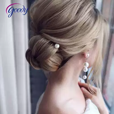 Goody Goni imitation pearl spiral hair hairpin hairpin Headdress Ball hair accessories original gift