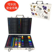 Washable Animal Kingdom brush gift box Mark pen colorful stick painting brush set student childrens art supplies