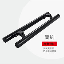 Frameless glass door handle Aluminum alloy KFC framed door Wooden door Door handle Glass door armrest Black