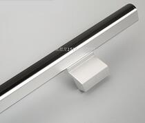 Frameless glass door handle Wooden door handle Door handle Aluminum alloy push-pull framed door handle Black surface mounted long