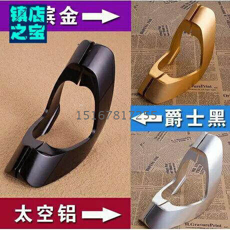 Shop Bathroom Shower Room No Frame Glass Door Handle Push-and-pull Wooden Door Big Door Handle Clear Gold Silver Color Black