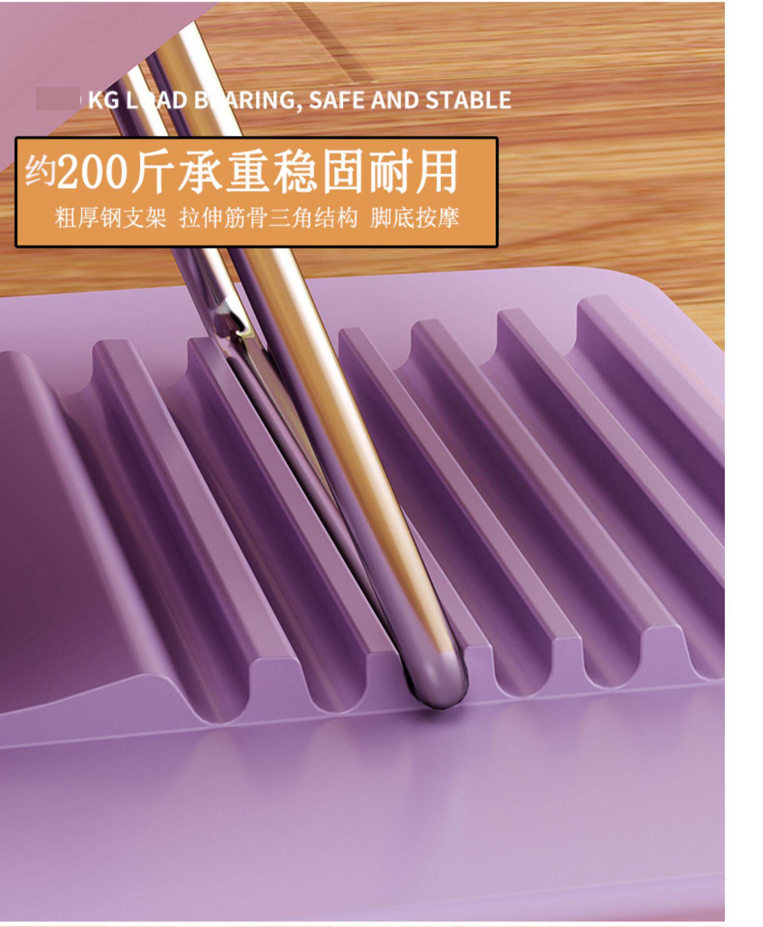 степ тренажер 拉筋板压筋斜踏板可折叠健身站立抻筋神器小腿部肌肉放松拉伸器材