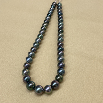 Dahiti Black Pearl Mixed Necklace Natural Seawater Morandi Color Send Strong Light String Link Sending Mom