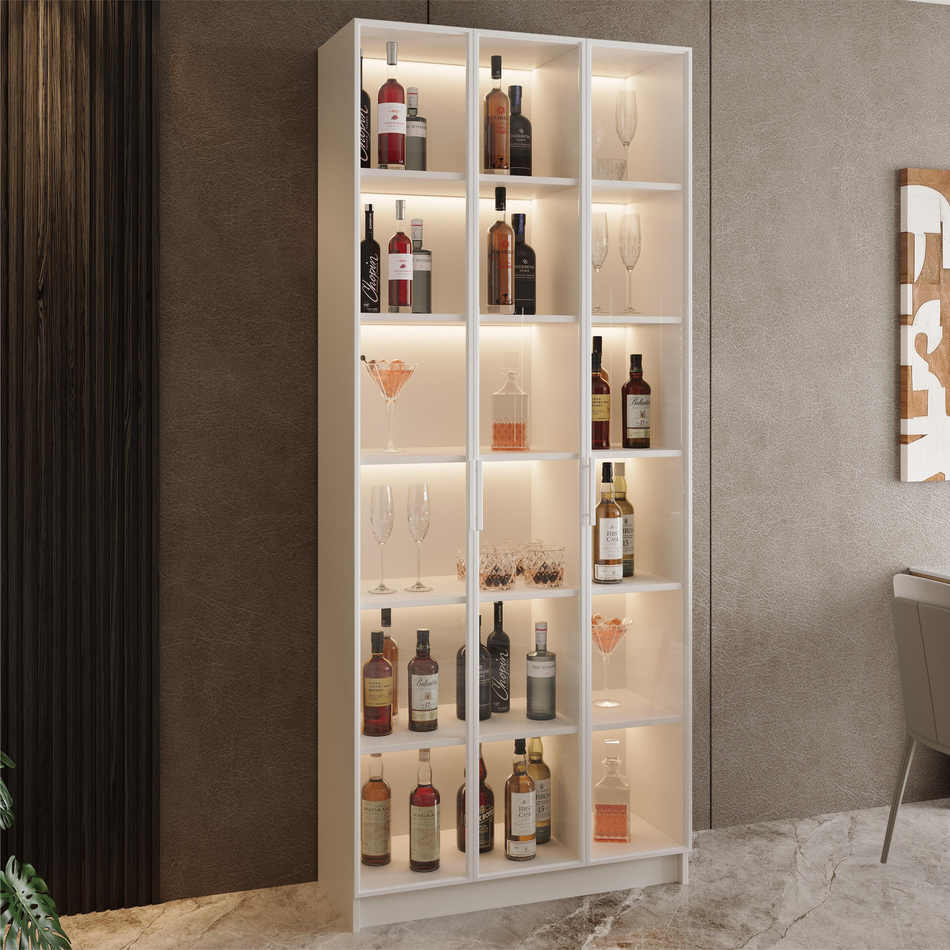 洋酒柜客厅靠墙展示架：威士忌爱好者的梦幻收纳神器✨