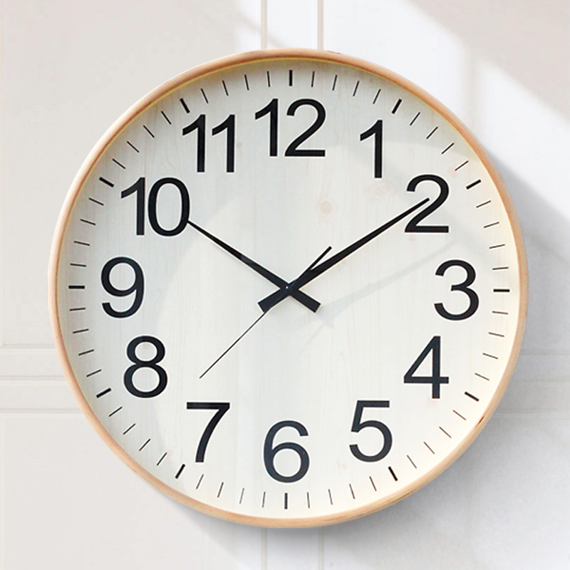 Nordic conference room Hotel Villa Large silent wall clock Simple mansion fashion clock School wall clock Large hanging watch