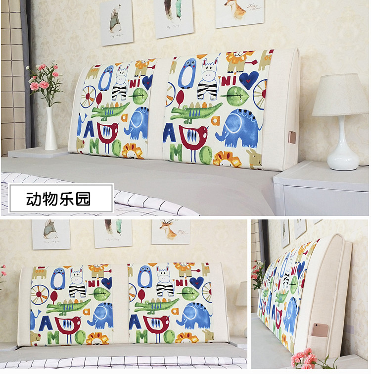 phim hoạt hình có thể được tùy chỉnh gói mềm giường đầu giường giường tatami tựa lưng đệm lớn linh hoạt túi áo khoác tai nạn giường - Trở lại đệm / Bolsters gối kèm mền 2 in 1
