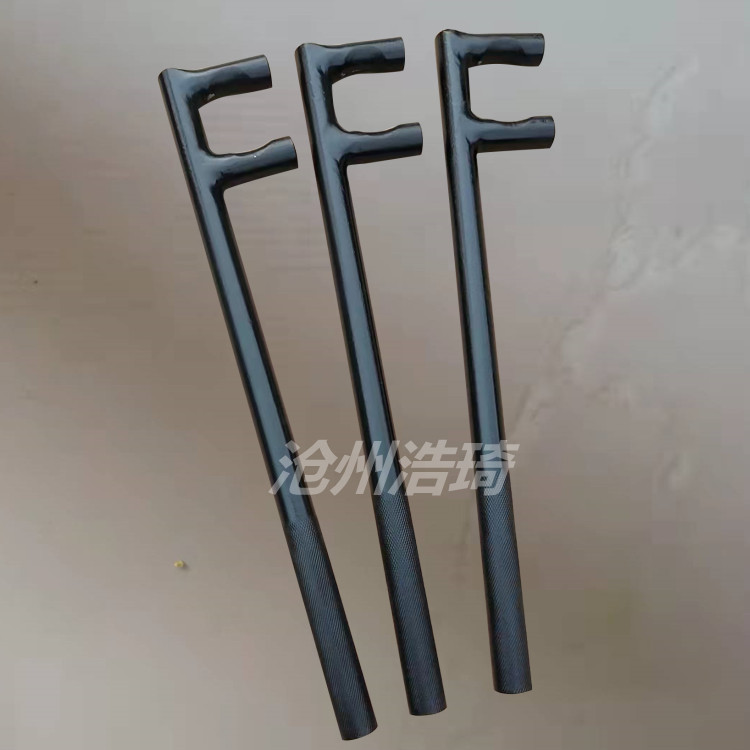 45 carbon steel anti - slip F wrench with two claws anti - slip wrench F - slip valve wrench