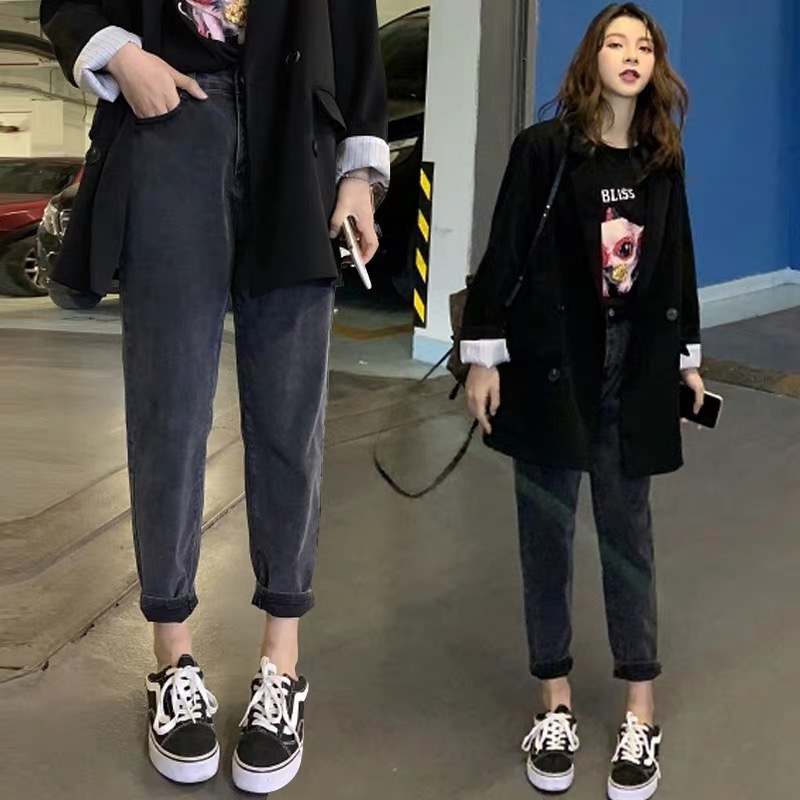 Pregnant Woman Jeans Spring Dress Outside Wearing Fashion Pregnant Woman Pants Spring Fall big size 90% Pants Loose Old Daddy Pants Long Pants