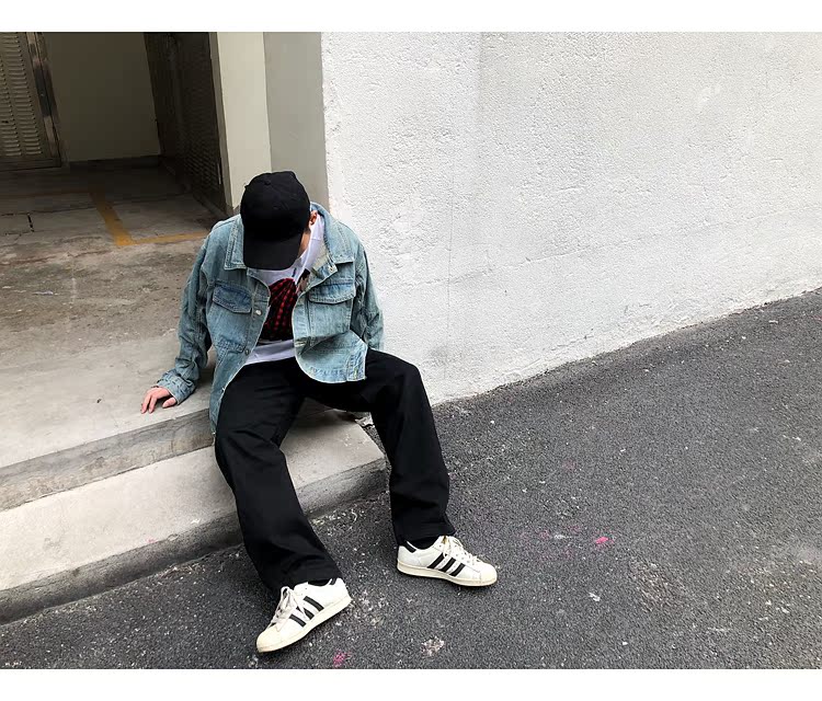 Châu Âu và Hoa Kỳ quần màu dụng cụ rắn Ami hip-hop ván trượt thẳng retro gió nam và nữ quần thường quần dài nam