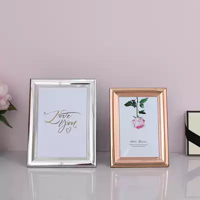 Creative European light luxury modern metal photo frame setting 6 inch 7 inch 8 inch 10 inch like frame wide side 12 inch high grade