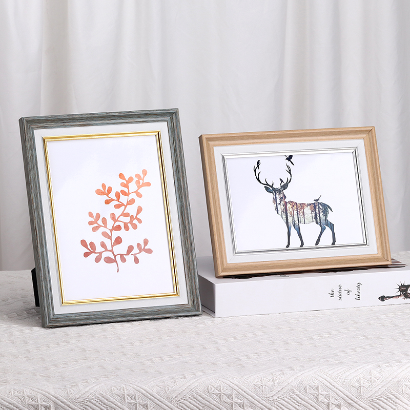 American photo frame table creative 6 7 inches 8 10 12 16 inches A4 simple wedding photo frame hanging wall washing photos