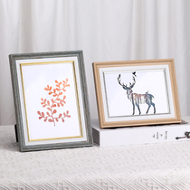 American photo frame set up creative 6 7 inch 8 10 12 16 inch A4 simple wedding photo frame hanging wall wash photo