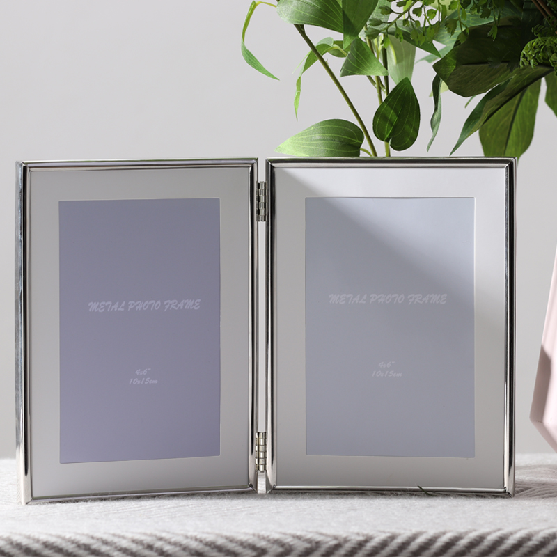 Nordic ins Wind metal folding double 5 6 7 8 10 inch ten table European combination couple photo frame blank