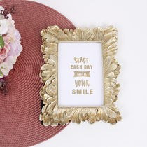 Light luxury American retro golden table photo frame 6 inch 7 inch horizontal vertical placed can be bedroom living room ornaments seven inches