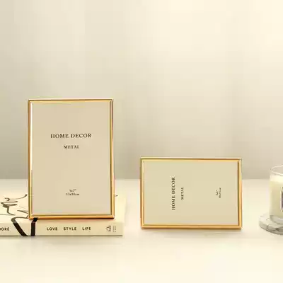 Nordic light luxury metal photo frame table 5 inch 6 inch 7 inch 8 inch 10 inch 12 wall six inch photo album frame a4 photo frame