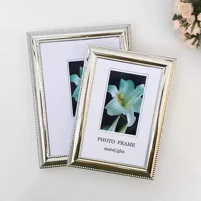 European modern high-end metal photo frame setting frame 6 inch 7 inch 8 inch 10 inch 12 custom frame plus wash photo