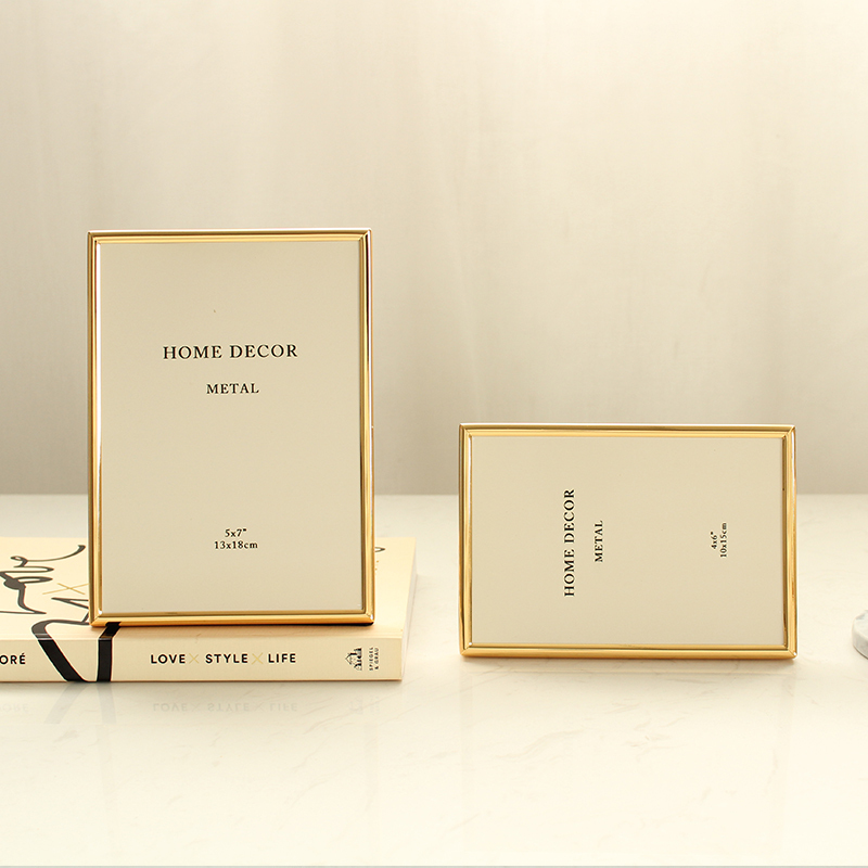 High-End Light Luxury Narrow Edge Metal Photo Frame Display Stand Empty Frame 5 6 7 8 10 Inch 12 Small 3R Photo A4 High-End Light Luxury Narrow Edge Metal Photo Frame Display Stand Empty Frame 5 6 7 8 10 Inch 12 Small 3R Photo A4
