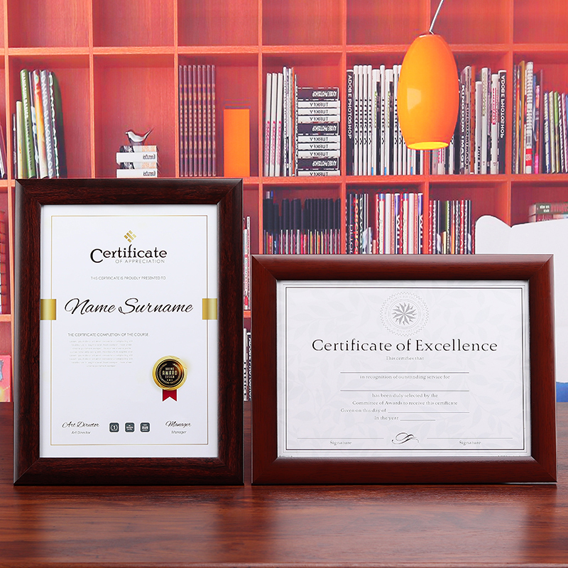 Business Business License Certificate Box Original A4 A4 a3 a3 Photo Frame Hanging Wall Credential Frame Photo Book Authorizing Permission Swing Table