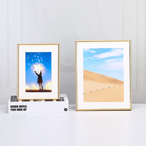Nordic thin edge simple modern photo frame metal table 6 inch 7 inch 8 inch 10 inch frame wedding registration photo decoration