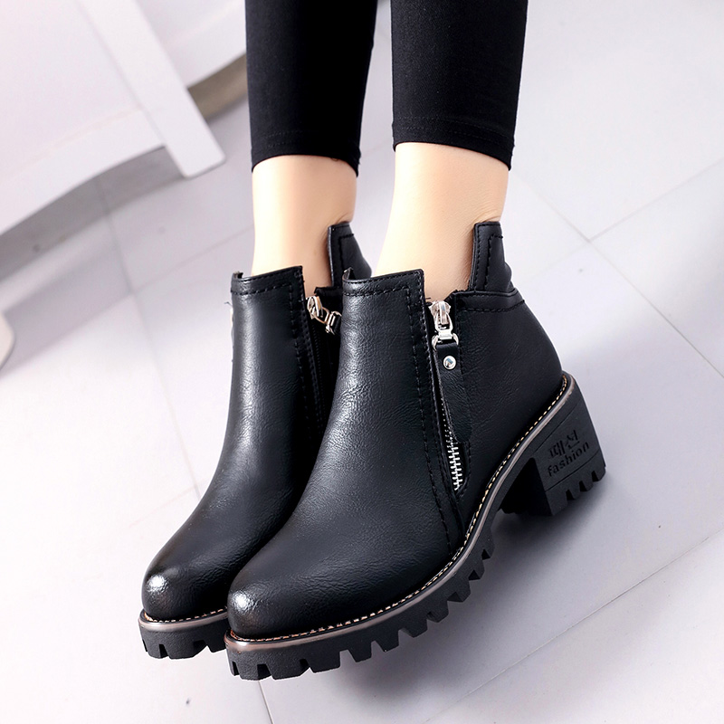Bottes mi-saison femme   en Polyurethane - Ref 3251111 Image 5