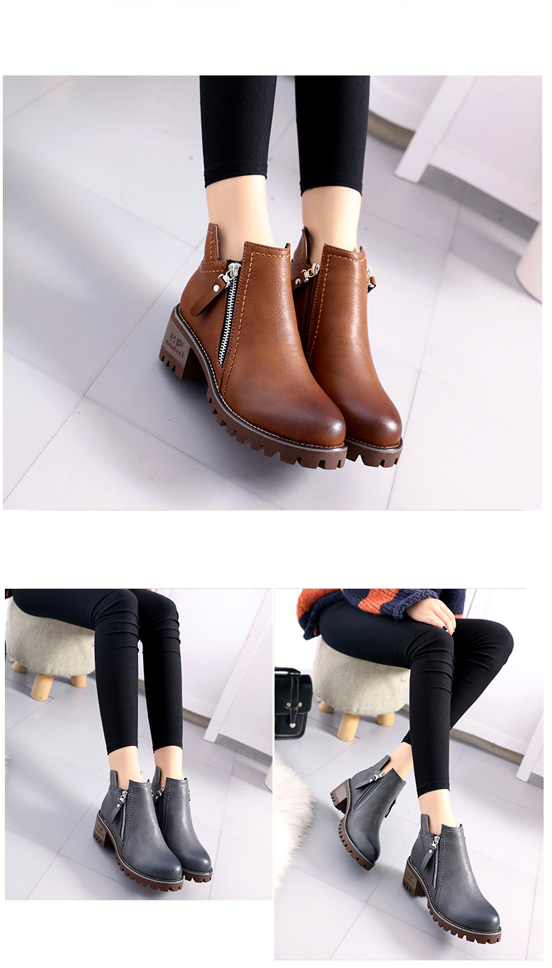 Bottes mi-saison femme   en Polyurethane - Ref 3251111 Image 23