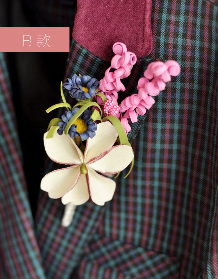 RYAN Western Chest Flower Eurostyle Groom Brooding Bridegroom Brothers Group Wedding Wedding Celebration Korean Department of Korean Design