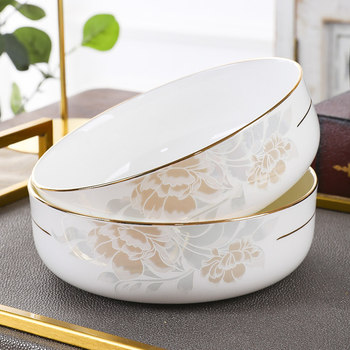 Plate home creative bone porcelain european style bowl 6 inch