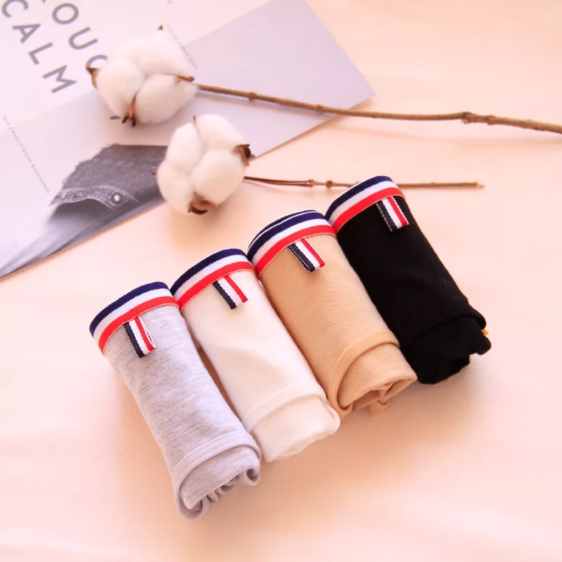 5 túi của đơn giản màu rắn đồ lót của phụ nữ cotton eo pocket hip tóm tắt đàn hồi side breathable đồ lót phụ nữ