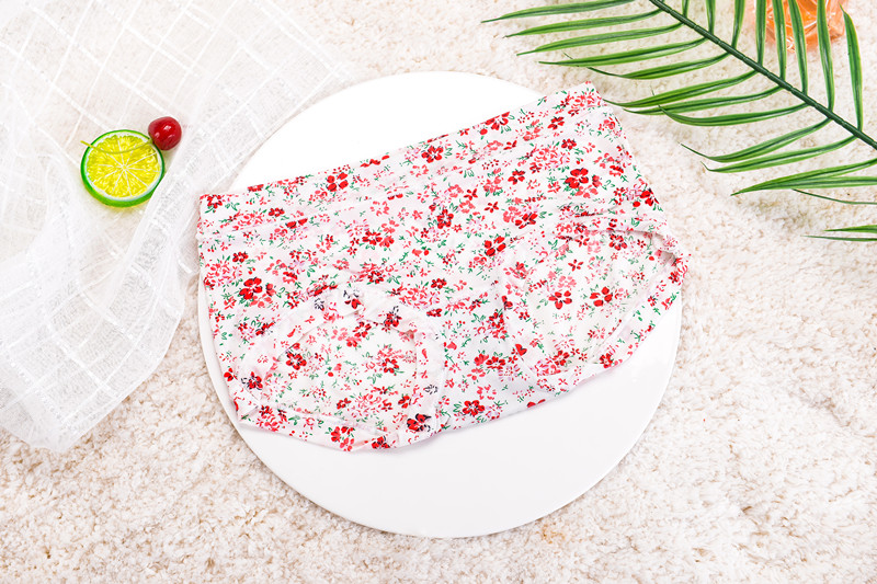 5 sữa mượt in ladies đồ lót nhỏ tươi floral bag hip tóm tắt băng mềm lụa thoáng khí