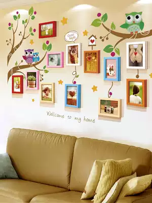 7 inch photo frame wall hanging combination living room background wall Bedroom personality creative decoration wall Children's photo wall photo frame wall