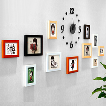 5 inch 7 inch photo wall frame small wall photo frame hanging wall creative combination simple clock photo decoration wall frame wall