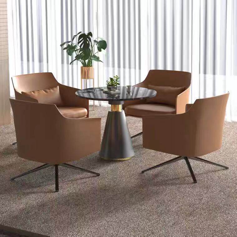 Nordic Leisure Single Chair Guest Area Reception Sample HouseDisplay Center Negotiate Table & Chair Marketing Center Sofa Rotation