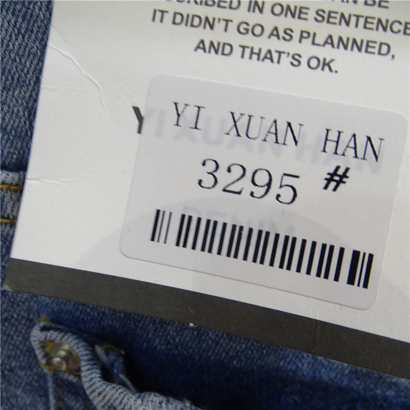 Theo Hyun Han 3295 trắng quần denim mỏng đa năng 2019 hè mới quần nữ thời trang chín quần - Cộng với kích thước quần áo áo moschino