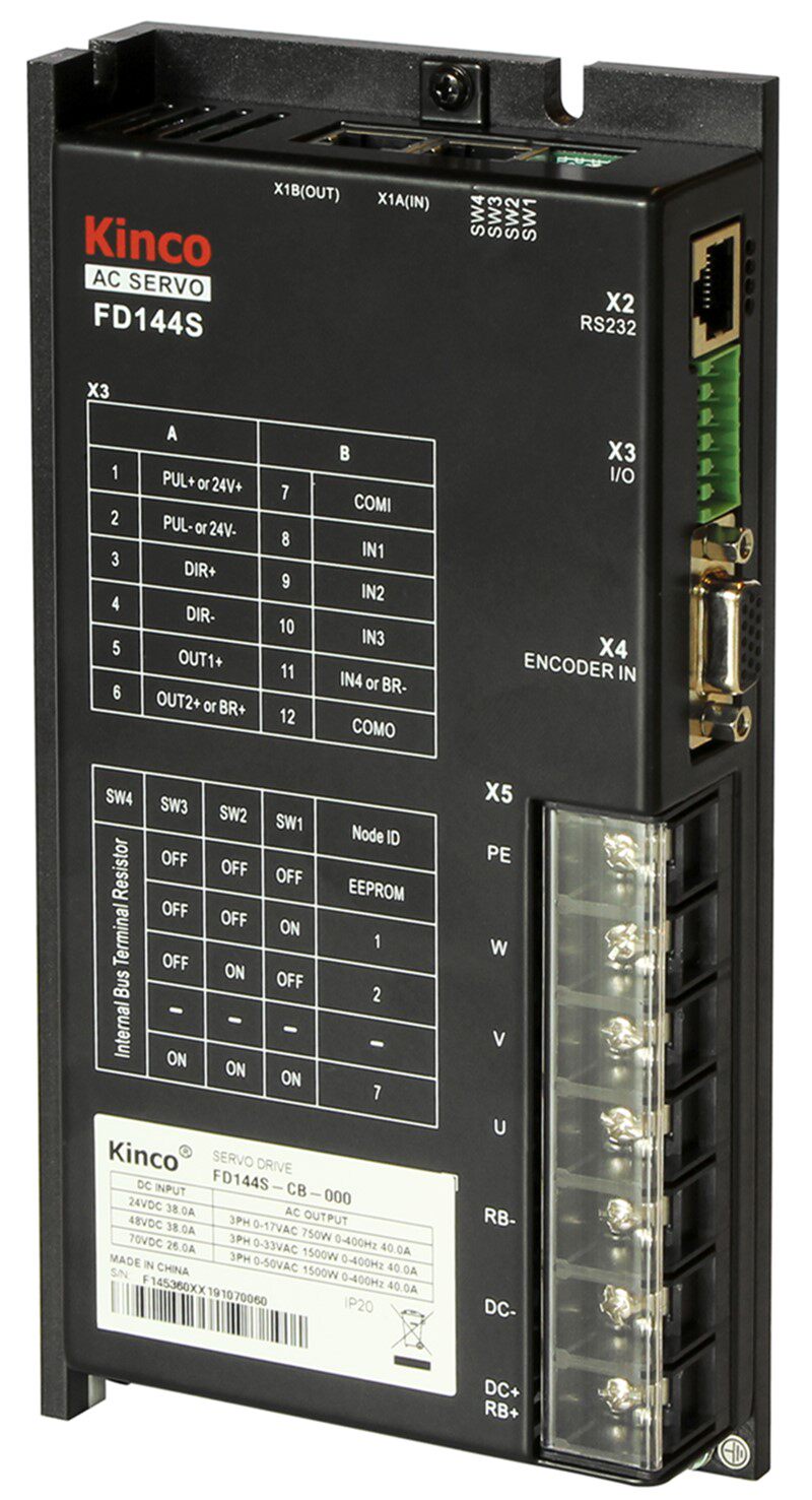 FD144S-LB-000 1 5KW low voltage servo AGV trolley drive RS232 CAN can be connected to the brake