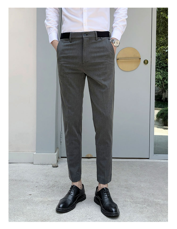 Phiên bản Hàn Quốc của quần nam thanh niên - Suit phù hợp quần tây nam ống đứng
