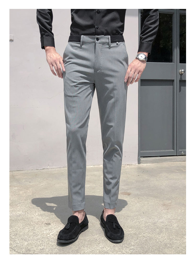 Phiên bản Hàn Quốc của quần nam thanh niên - Suit phù hợp quần tây nam ống đứng