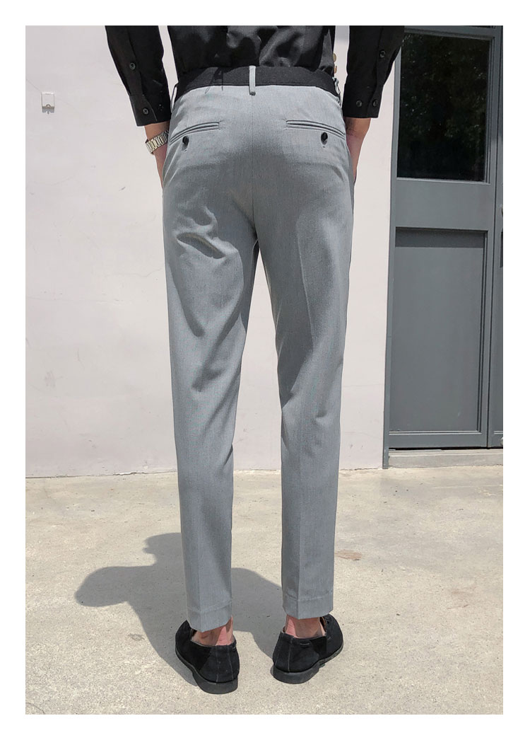 Phiên bản Hàn Quốc của quần nam thanh niên - Suit phù hợp quần tây nam ống đứng