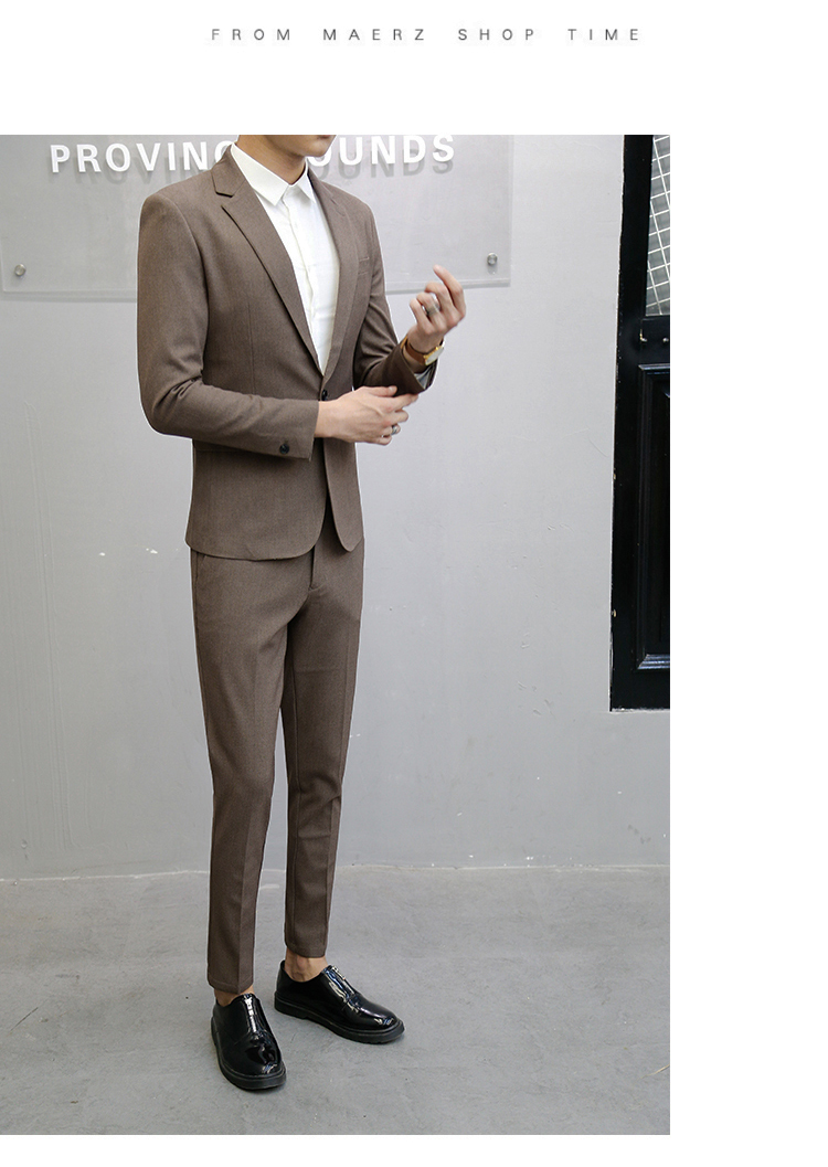 Hàn quốc Dongdaemun Phù Hợp Với Suit Men của Hàn Quốc Slim Nhỏ Phù Hợp Với Nam Kinh Doanh Chuyên Nghiệp Phù Hợp Với Người Anh Giải Trí