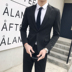 Suit nam phù hợp với giới trẻ Slim suit kinh doanh phiên bản Hàn Quốc của xu hướng giải trí kiểu Anh đẹp trai không vảy nhỏ phù hợp với nam bộ vest nam trẻ trung Suit phù hợp