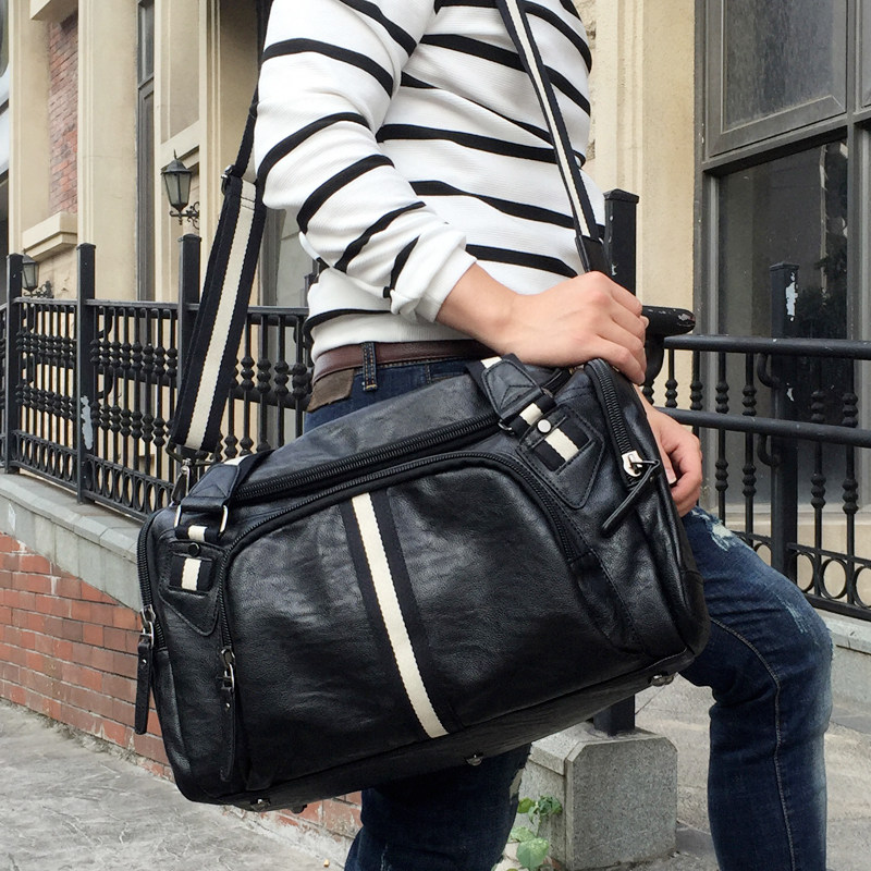 Genuine Leather Handbag Men's Business Casual Men's Computer Scapegoat Comeback Bull Leather Brief Outdoor Pitched Travel Bag Tide