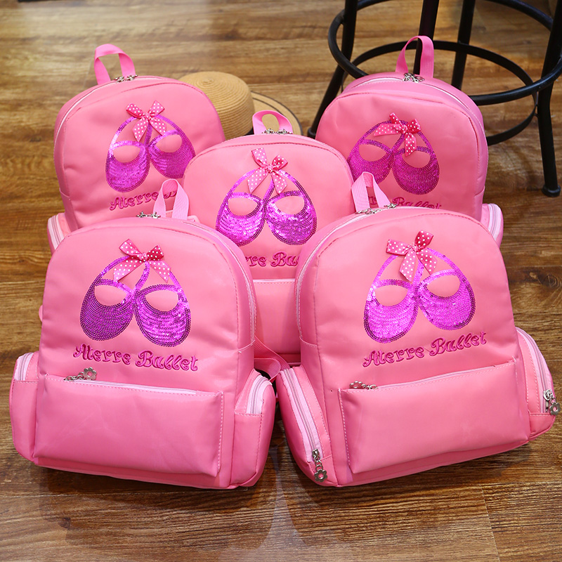 New children's dance bag backpack ballet girl dance bag Latin dance dance bag printing LOGO